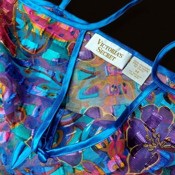 Vintage Victoria's Secret One Piece Sheer Bodysuit Medium - Picture 5 of 11